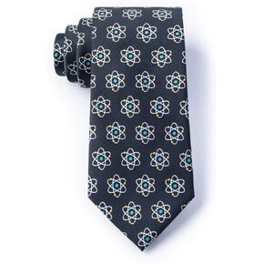 Men's Microfiber Atomic Nucleus Physics Novelty XL Extra Long Tie Necktie