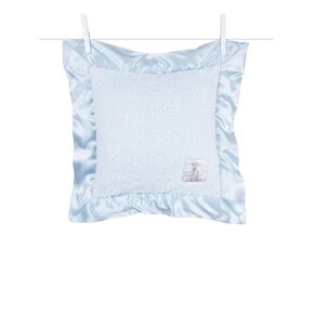 Little Giraffe Chenille Decor Pillow - Ultra-Soft Feather Yarn Knit with Elegant Satin Trim - 14" x 14", White