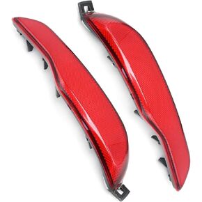 2Pcs 68105145AB Car Rear Bumper Reflector Left and Right Side, Replacement for Jeep Cherokee 2014 2015 2016 2017 2018