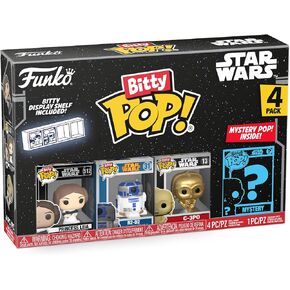 Funko Bitty Pop! Star Wars Mini Collectible Toys 4-Pack - Darth Vader, TIE Fighter Pilot, Stormtrooper & Mystery Chase Figure (Styles May Vary)