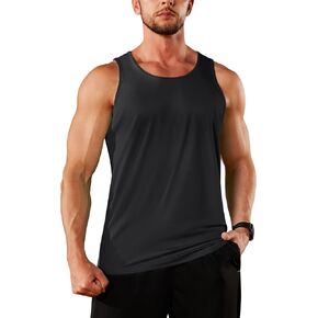 TACVASEN Men's UPF 50+ SPF Workout Sleeveless Shirts Quick Dry Muscle Shirt Lightweight Running Tank Tops in Saudi Arabia