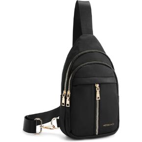 WESTBRONCO Sling Bag for Women Small Nylon Fanny Pack Lightweight Large-capacity Crossbody Bags