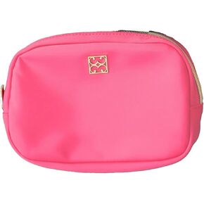Mary Square Monochromatic Mint, Navy Blue, Lime Green, Hot Pink Strap 9.25 x 7 Nylon Luxe Crossbody Handbag Purse Fannie Pack