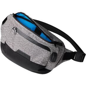ALPAKA Bravo Sling Pro V2 - Sling Bag for 11-Inch iPad Pro, Camera, Passport, and More - Anti-Theft Bag for Men and Women - External USB Port - USB-C Cable Included - Charcoal Black Sling Bag