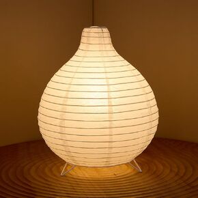Paper Lantern Lamp, White Rice Paper Lamp, Washi Paper Lamp, Paper Shade Table Lamp, Japanese Lantern Lamps for Bedroom, Nightstand, Living Room, Office Soft Light VaseStyle in Saudi Arabia