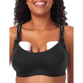 حمالة صدر Momcozy Pumping لمضخة الثدي التي يمكن ارتداؤها، حمالة صدر للرضاعة والضخ في قطعة واحدة، حمالة صدر مضخة بدون استخدام اليدين مناسبة لـ M5، S12 Pro، إلخ باللون الأسود in Kuwait