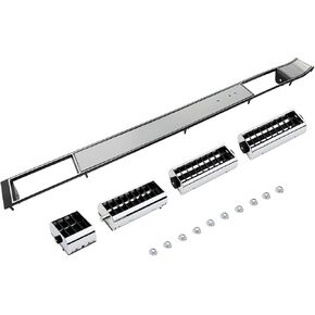 Center Dash A/C Air Vent Trim Plate Brushed, Compatible with 1981-1991 Chevy Silverado Suburban Blazer GMC Jimmy C/K Truck, Grille Cover Panel Molding Kit, Replaces# DP7898RNH, 3979751
