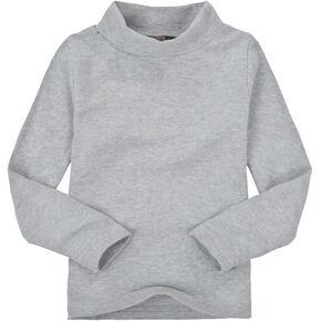 CuteOn Children Unisex Solid Color Kids School Uniform Long Sleeve Turtleneck T-Shirt