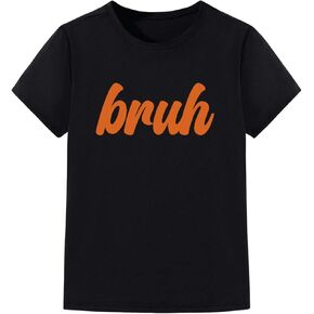Boy's Letter Graphic Short Sleeve Tee Tops Casual Summer Crew Neck T Shirt
