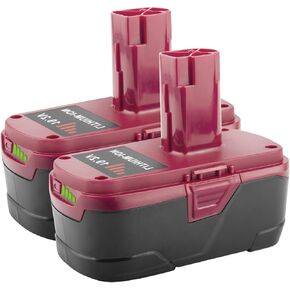 TREE.NB 2 Pack 6.0Ah C3 19.2V Battery Replacement for Craftsman and Battery Charger Compatible with Lithium Cordless Power Tools Battery C3 XCP 11375, 11376, 130279003, 1323903, 1323517