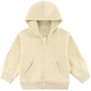 Toddler Casual Sweatshirt Zip up Hooded Sports Jacket with Pocket Boys Girls Athletic Hoodie 12M-10 Years