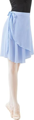 Dance Skirts for Women, Women Pull on/Ballet Wrap Skirt with Elastic Ties for Dance, Gymnastics, Skating in Kuwait