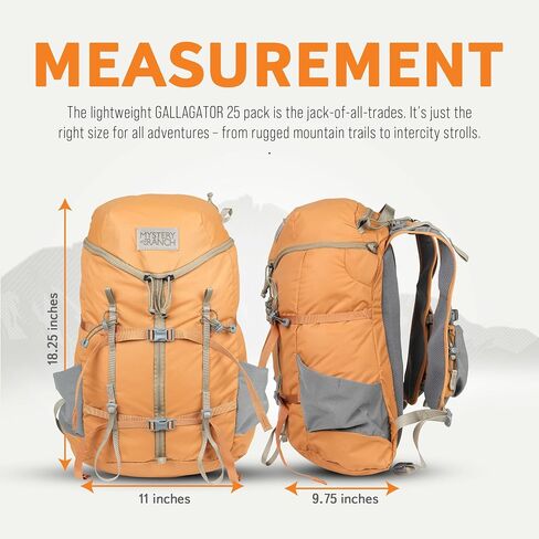 Mystery Ranch Gallagator 25 Travel Bag to Hiking Backpack Daypack, Black, L/XL in Saudi Arabia