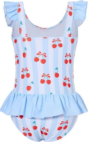 Toddler Girl Swimsuit One Piece Bathing Suit Mermaid Cute Ruffle Skirt Hawaiian Beach Swimwear in Saudi Arabia
