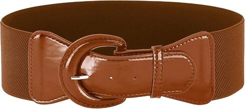 GRACE KARIN Women's Wide Stretchy Cinch Belt 3 Inch Vintage Chunky Buckle Belts S-XXXXL in Saudi Arabia