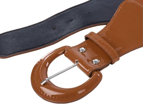 GRACE KARIN Women's Wide Stretchy Cinch Belt 3 Inch Vintage Chunky Buckle Belts S-XXXXL in Saudi Arabia