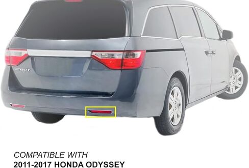 Auto Parts Avenue APA Replacement Rear Bumper Reflector for 2011-2017 Odyssey Passenger Right Side HO1185100C 33505TK8A01 in Kuwait