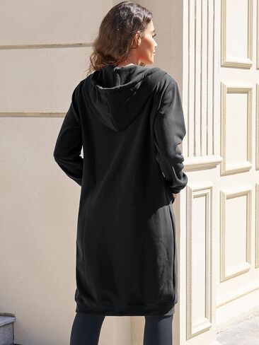 Ablanczoom Hoodies for Women Fashion Sweatshirts: Comfortable Full Zip Up Hoodie Womens Long Fleece Sweatshirt with Pockets in Kuwait