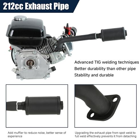 PWK Carburetor 212cc Exhaust Muffler Assembly Stage 2 Kit Replacement for Predator 212 196cc 200cc 6.5hp Coleman CT200U BT200X KT196 Baja Warrior MB200 Mini Bike Go Kart Parts in Kuwait