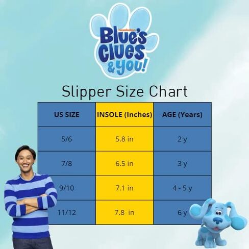 Nickelodeon Boy's Blues Clues Slippers Lightweight Comfort Soft Aline Plush House Shoes Girls in Kuwait