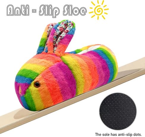 Toddler Slippers Boys Girls Cute Bunny Slippers Kids Soft Plush Warm Winter Slipper Non-Slip House Slippers Indoor Shoes in Kuwait