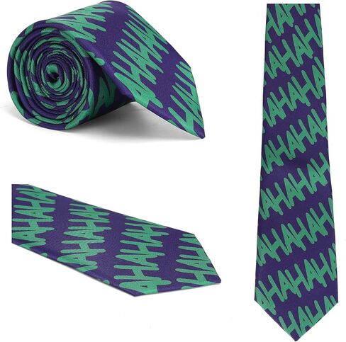 ASVP Shop Vintage Clown Joker Tie Necktie HAHAHA Question Mark Green in Kuwait