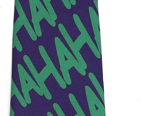 ASVP Shop Vintage Clown Joker Tie Necktie HAHAHA Question Mark Green in Kuwait