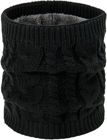 Men Women Winter Beanie Hat Scarf Set Warm Knit Thick Skull Cap Neck Warmer for Winter in Saudi Arabia