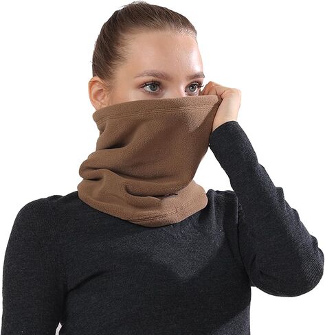 Neck Gaiter Winter Neck Gaiter Multipurpose Adjustable Headwear Neck Scarf Heavyweight Skiing Neck Warmer Cover in Saudi Arabia