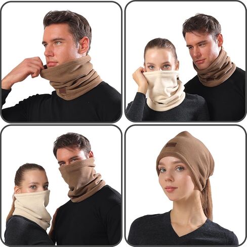 Neck Gaiter Winter Neck Gaiter Multipurpose Adjustable Headwear Neck Scarf Heavyweight Skiing Neck Warmer Cover in Saudi Arabia