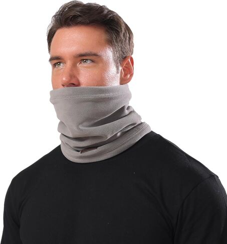 غطاء للرقبة شتوي متعدد الأغراض قابل للتعديل، وشاح للرقبة ثقيل الوزن، غطاء لتدفئة الرقبة للتزلج in Kuwait