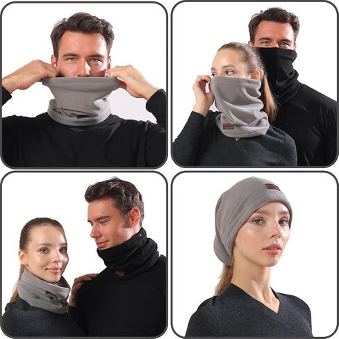 غطاء للرقبة شتوي متعدد الأغراض قابل للتعديل، وشاح للرقبة ثقيل الوزن، غطاء لتدفئة الرقبة للتزلج in Kuwait