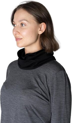 Women's Washable Wool Neck Gaiters Odor and Pilling-Resistant, Face and Neck Sleeve Protector Turban, Made in Japan in Saudi Arabia
