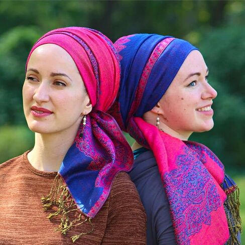 Wrapunzel Headwrap No Slip Volumizer, hair covering under scarves headscarf wrap chemo cap headwear turban hijab Made in USA in Saudi Arabia