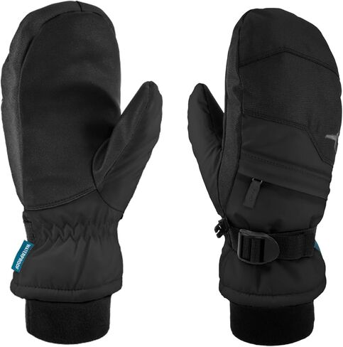 قفازات Kombi النسائية المقاومة للماء والمسامية للطقس البارد والشتاء المعزولة للتزلج والتزحلق على الجليد مع حزام معصم قابل للتعديل in Kuwait