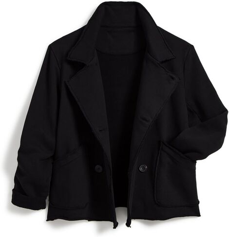 Ainangua Womens Crop Peacoat Notch Lapel Double Breasted Fall Winter Coat Button Classic Jackets Blazer Trench Coat in Saudi Arabia