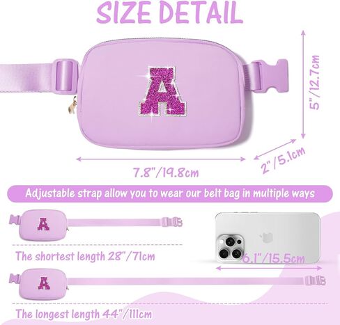 6 7 8 9 10 11 12 Year Old Girl Gifts Personalized Birthday Gifts for Her Sister Daughter Initial Crossbody Bag Fanny Pack Purse for Teen Girl Gifts Trendy Stuff Preppy Stuff (Lavender-A) in Kuwait