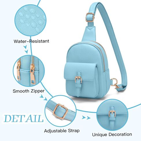 حقيبة حبال صغيرة حزمة مراوح للفتيات من الجلد النباتي 3 جيوب محفظة كروس للنساء هدية للفتيات المراهقات in Kuwait