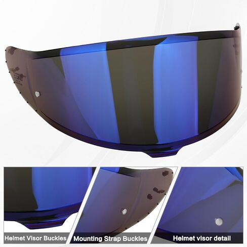 CWR-F2 Motorcycle Helmet Visor for RF-1400 Visor Replacement, Tinted Motorcycle Helmet Visor Compatible with RF-1400 CWR-F2 NXR 2 Z8 (Chrome Silver) in Kuwait