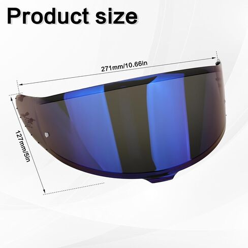 CWR-F2 Motorcycle Helmet Visor for RF-1400 Visor Replacement, Tinted Motorcycle Helmet Visor Compatible with RF-1400 CWR-F2 NXR 2 Z8 (Chrome Silver) in Kuwait