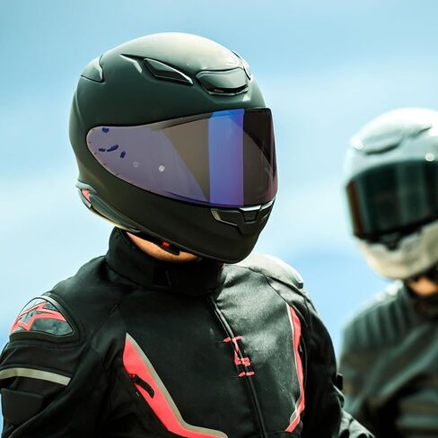 CWR-F2 Motorcycle Helmet Visor for RF-1400 Visor Replacement, Tinted Motorcycle Helmet Visor Compatible with RF-1400 CWR-F2 NXR 2 Z8 (Chrome Silver) in Kuwait