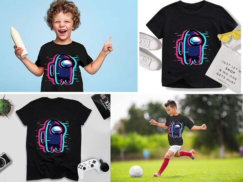 Game Shirt for Boys,Crewneck Boys Shirts,Fashion Short Sleeve Tee for Boys&Girls in Saudi Arabia