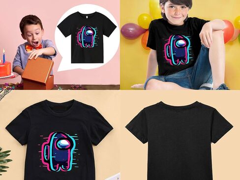 Game Shirt for Boys,Crewneck Boys Shirts,Fashion Short Sleeve Tee for Boys&Girls in Saudi Arabia