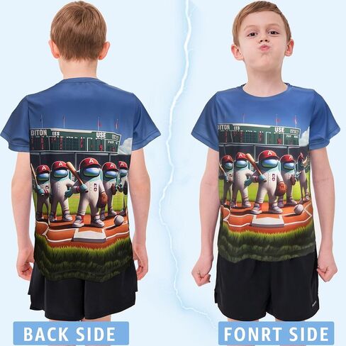 Game Shirt for Boys,Crewneck Boys Shirts,Fashion Short Sleeve Tee for Boys&Girls in Saudi Arabia