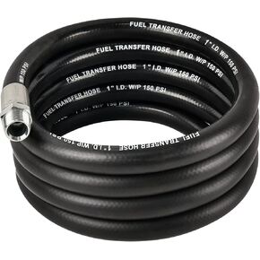 EVIL ENERGY 1" Fuel Transfer Hose,Farm Fuel Hose for Dispensing Diesel Gasoline Kerosene Biodiesel 20FT