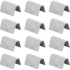Acouto Wind Deflector Clips 12pcs Car Stainless Steel Rain Guard Channel Clips in Channel Wind Rain Deflectors Fitting Clips Fixing Retaining Window Clips Fit for G3