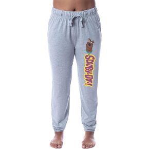 Scooby-Doo Womens' Scooby Character Logo Icon Sleep Jogger Pajama Pants