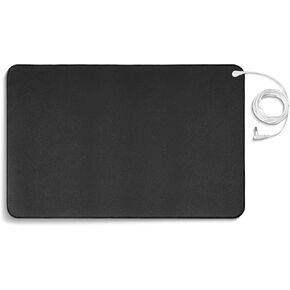 GroundWell Grounding Mat - Super Conductive Indoor Grounding Pad with Long Cord for Desk, Bed, Living Room - Soft, Thick Earth Grounding Mat for Relaxation and Comfort - 24 x 16 Inches