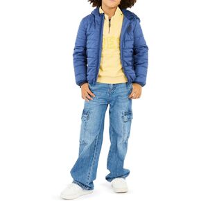 GUESS Boys' Rigid Denim Cargo Pants