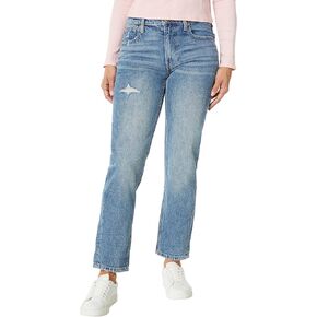 Lucky Brand Mid-Rise Boy Jeans in After Hours Destructed